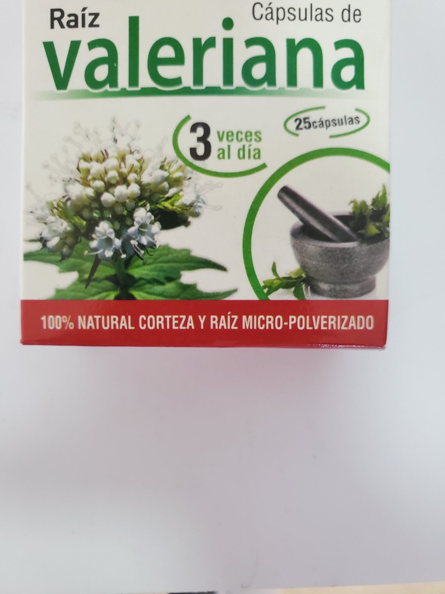 RaÃz de valeriana 25 cápsulas