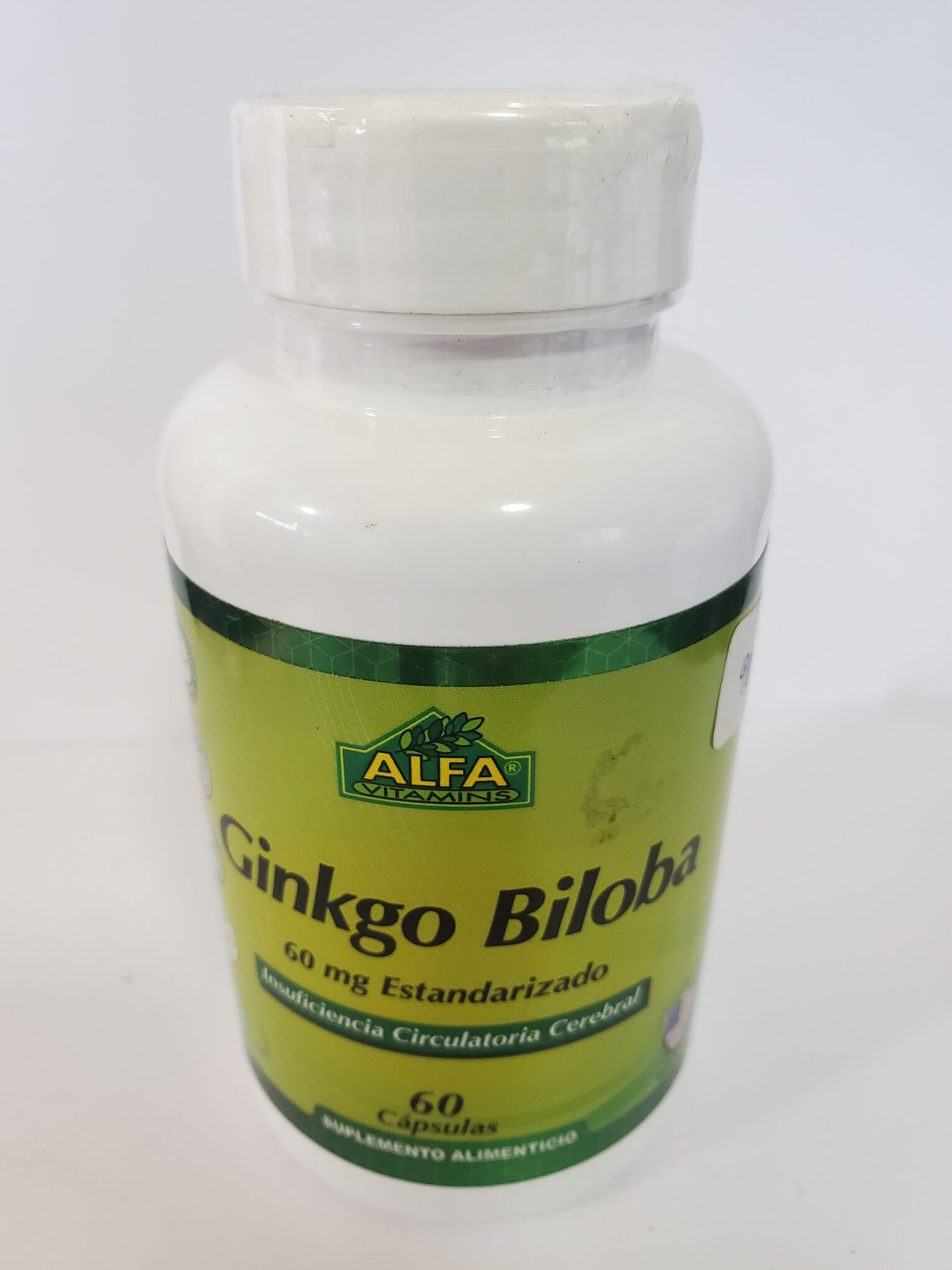 Ginkgo Biloba 60 mg 60 cápsulas